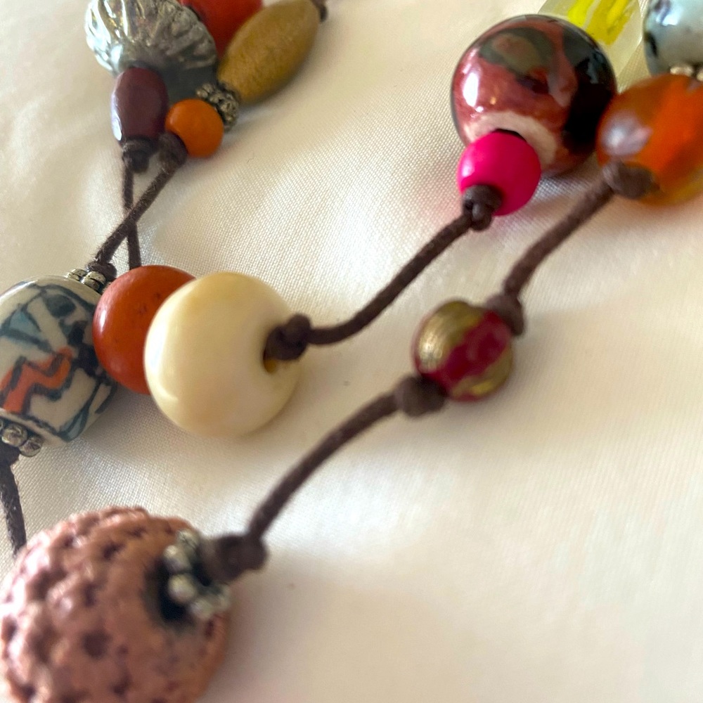 Express vintage 2 strand beaded necklace